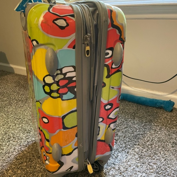 groovy floral small single suitcase - Picture 3 of 3